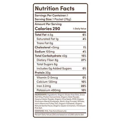 Mushroom Overnight Oats Bundle